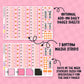Pink Halloween Hobonichi Cousin Weekly Kit