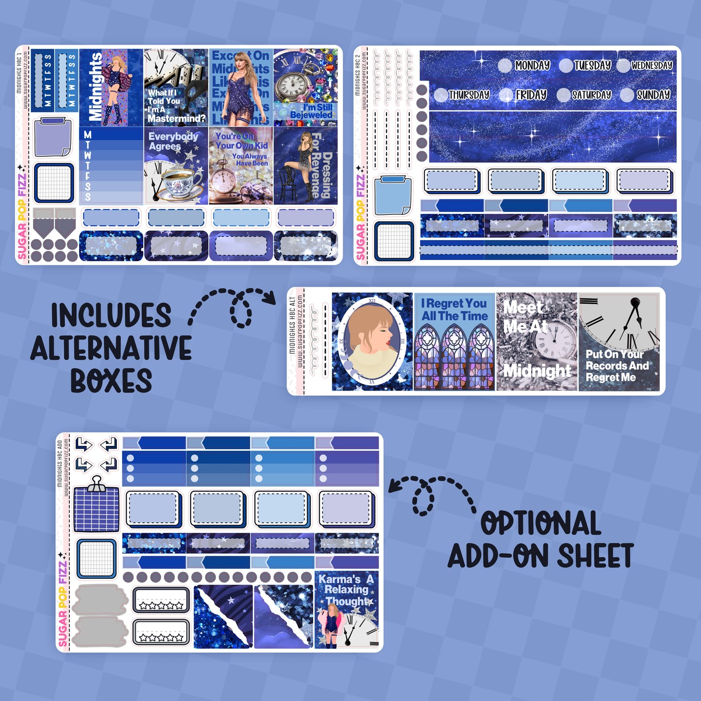 Midnights Hobonichi Cousin Weekly Kit