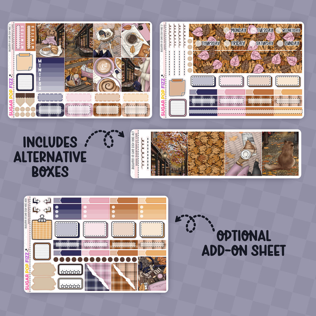 Autumn in the City Hobonichi Cousin Weekly Kit