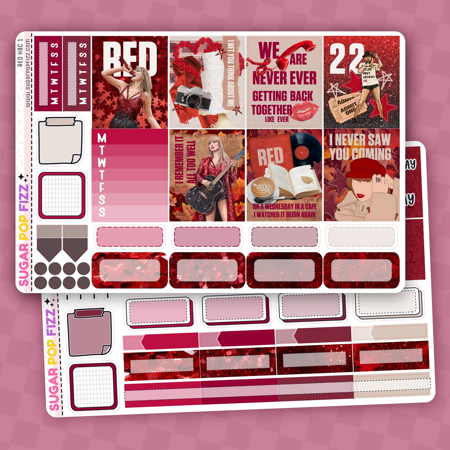 RED Hobonichi Cousin Weekly Kit