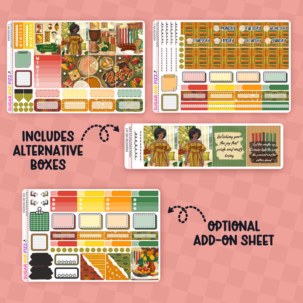 Kwanzaa Hobonichi Cousin Weekly Kit