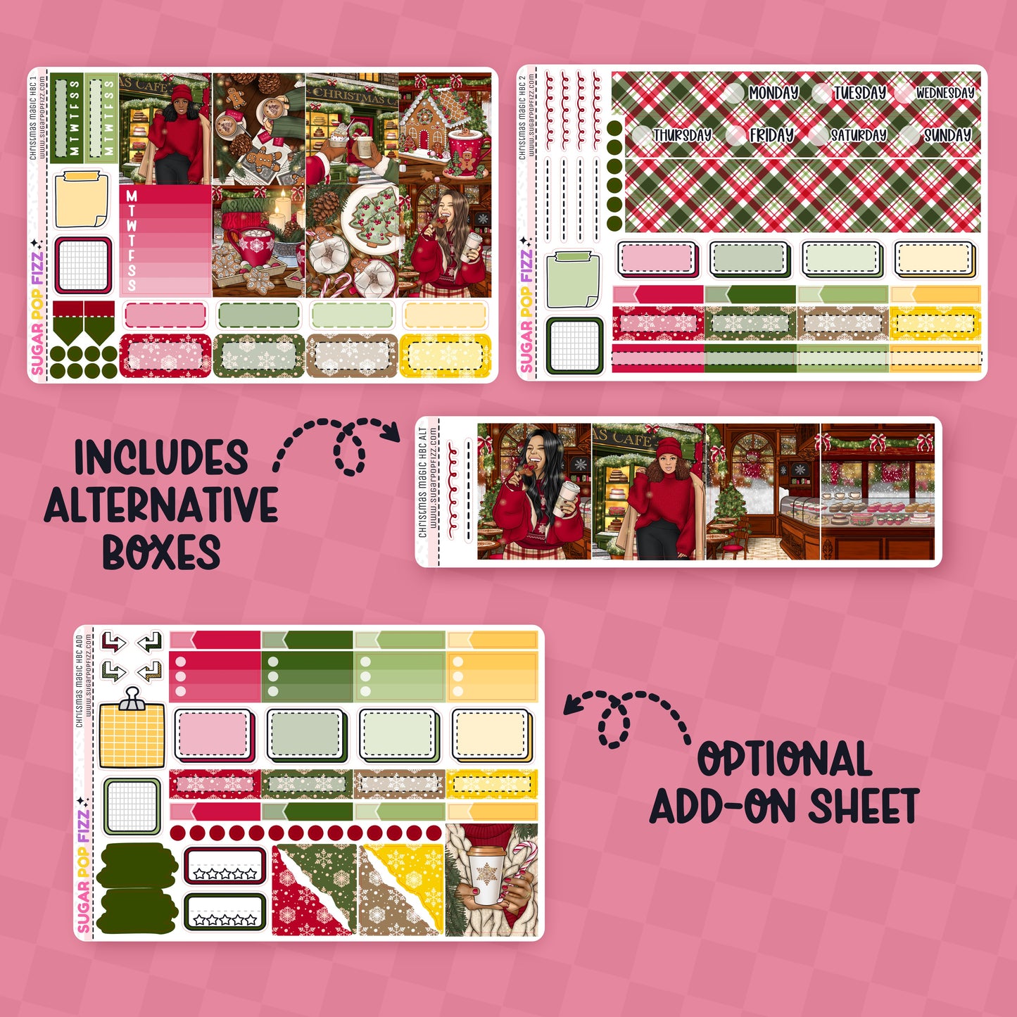 Christmas Magic Hobonichi Cousin Weekly Kit