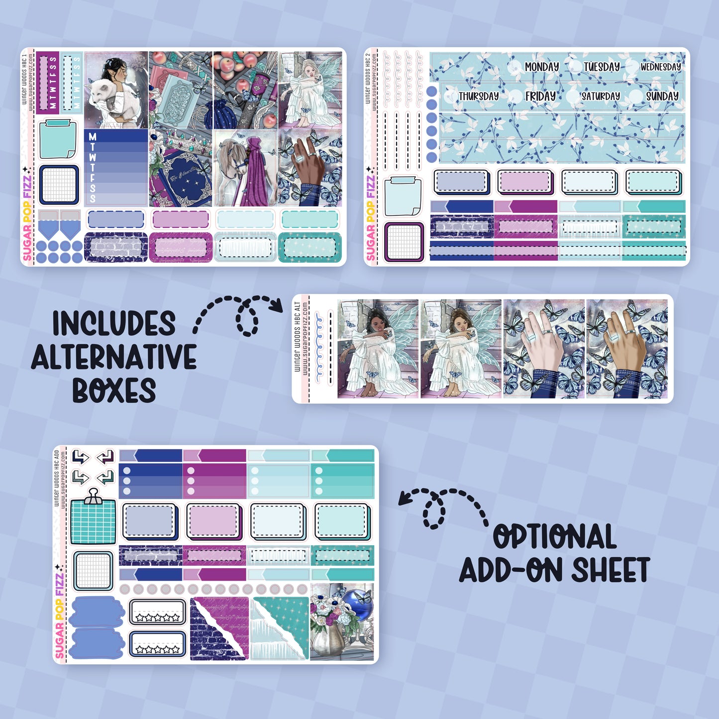 Winter Woods Hobonichi Cousin Weekly Kit