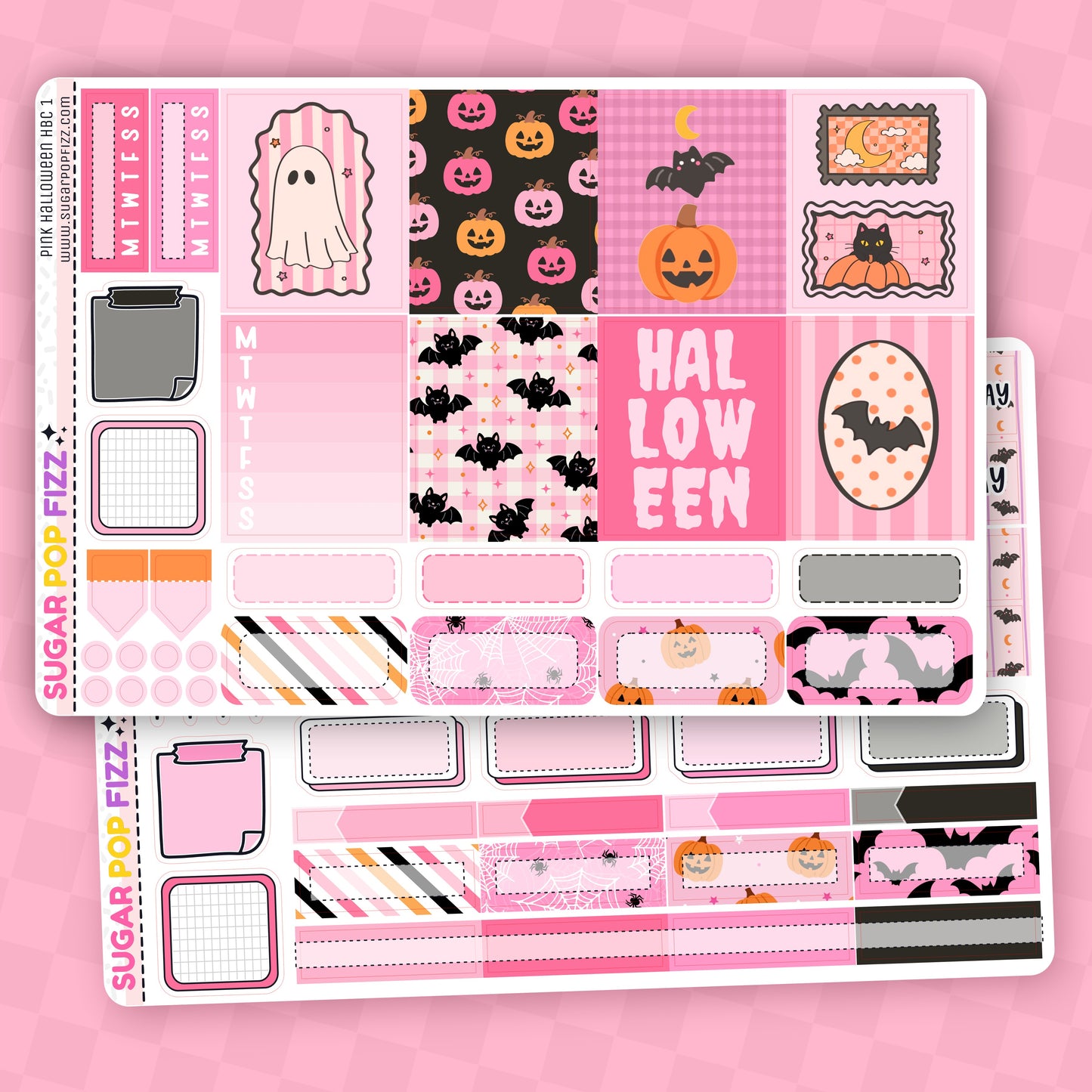 Pink Halloween Hobonichi Cousin Weekly Kit