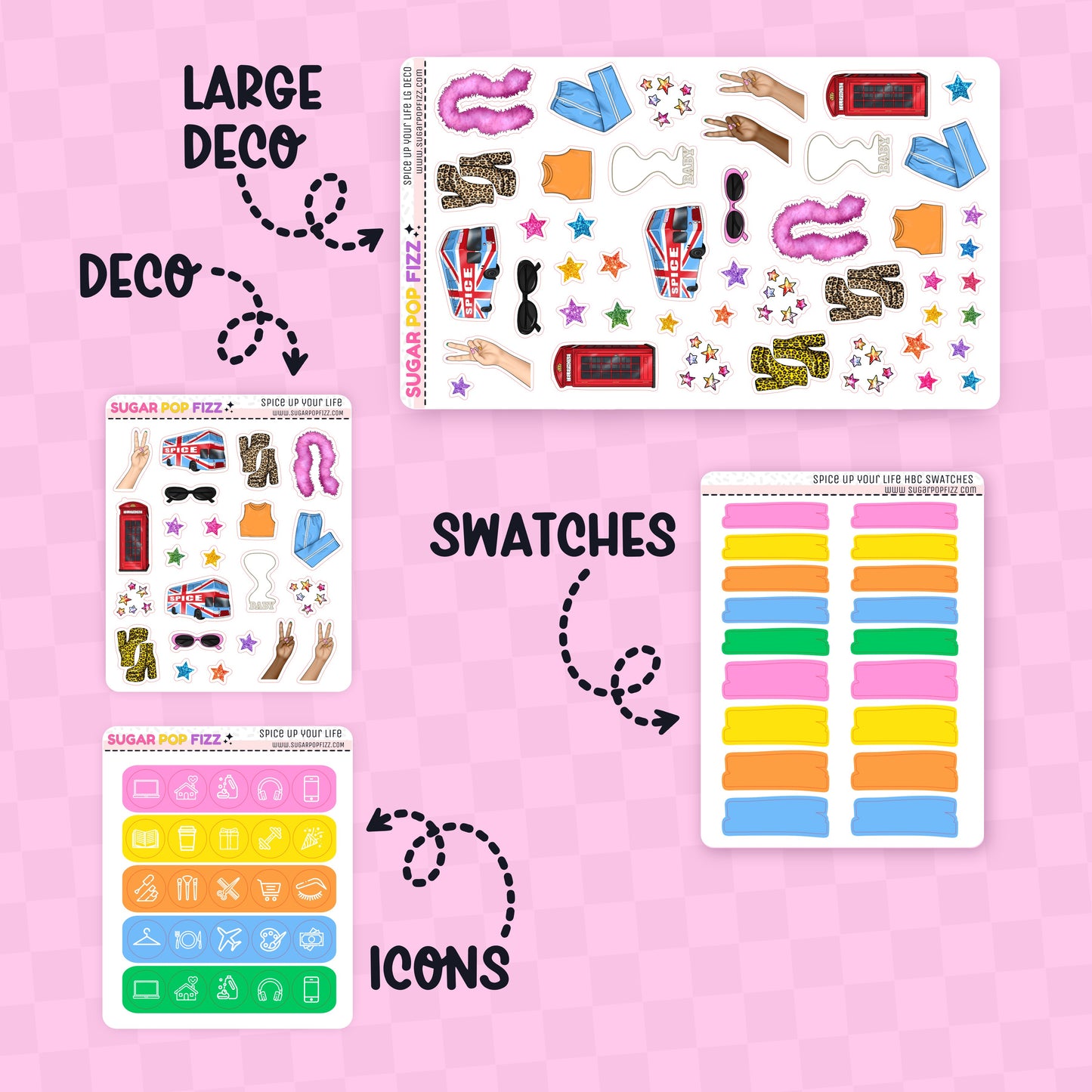 Spice Up Your Life Hobonichi Cousin Weekly Kit Add-ons