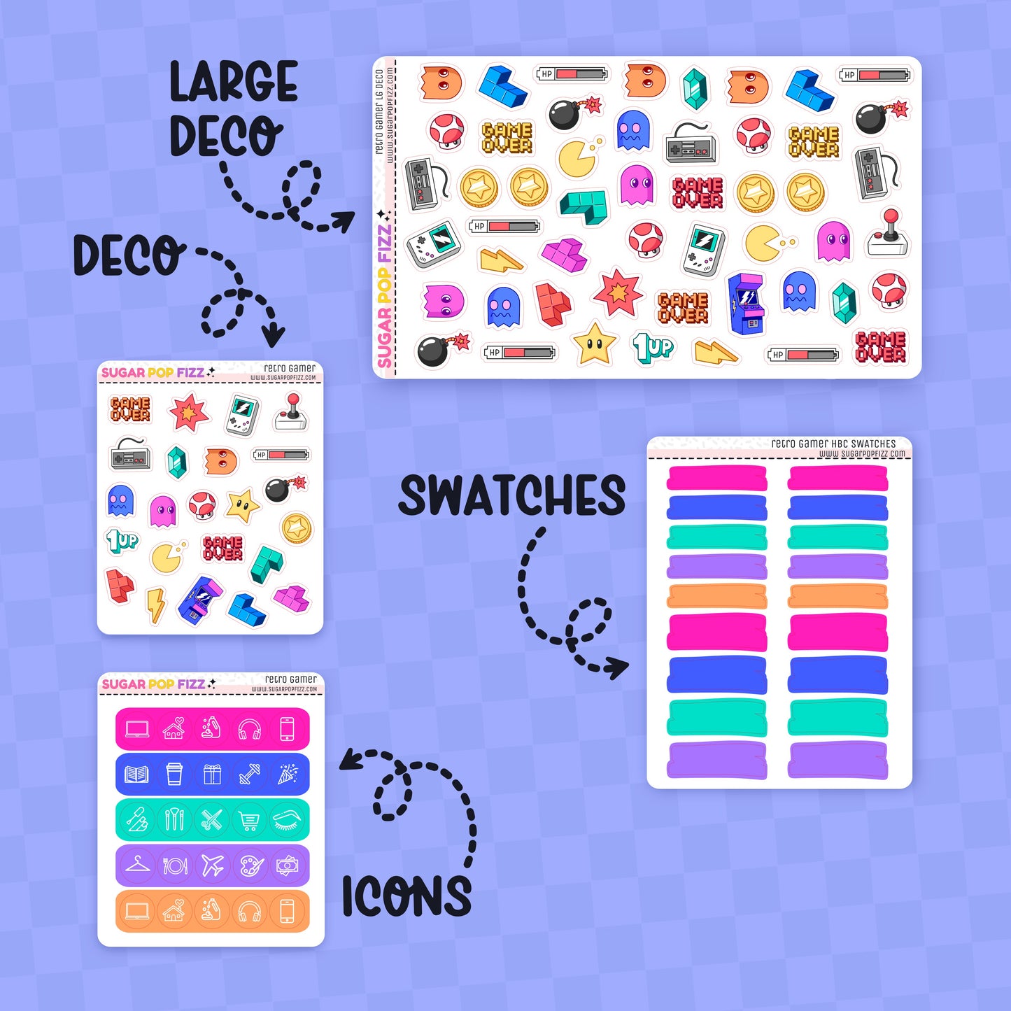 Retro Gamer Hobonichi Cousin Weekly Kit Add-ons