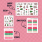 Christmas Tree Cake Hobonichi Cousin Weekly Kit Add-ons