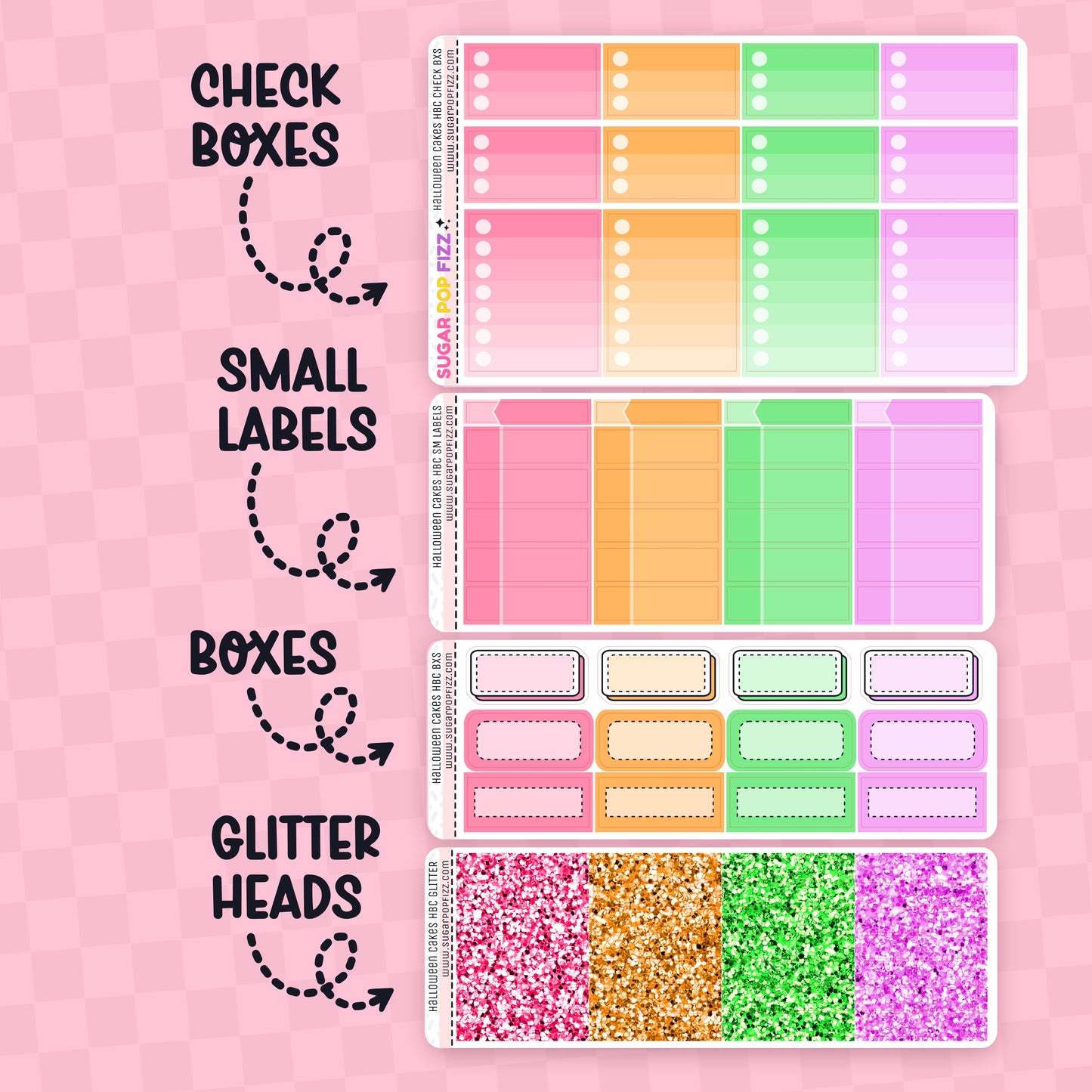 Halloween Cakes Hobonichi Cousin Weekly Kit Add-ons