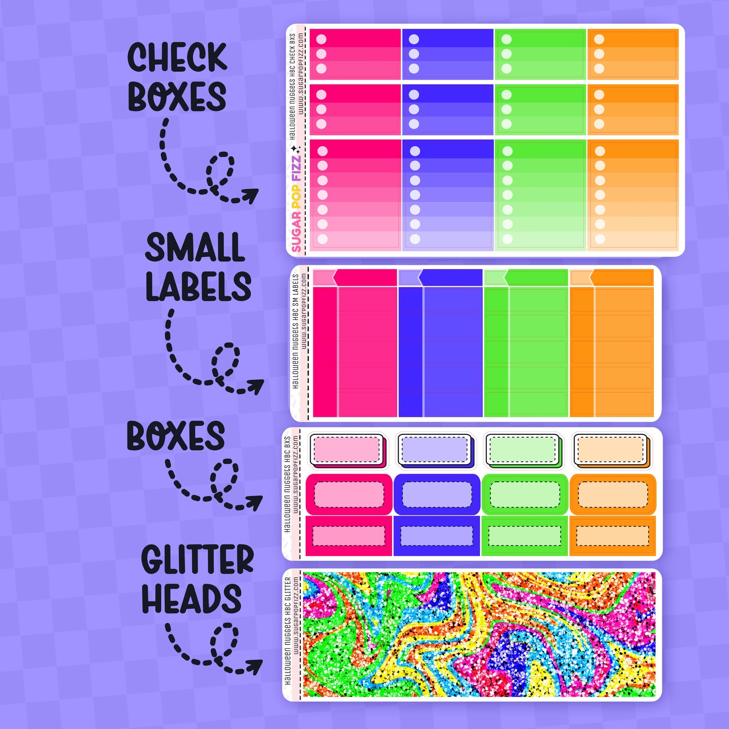 Halloween Nuggets Hobonichi Cousin Weekly Kit Add-ons