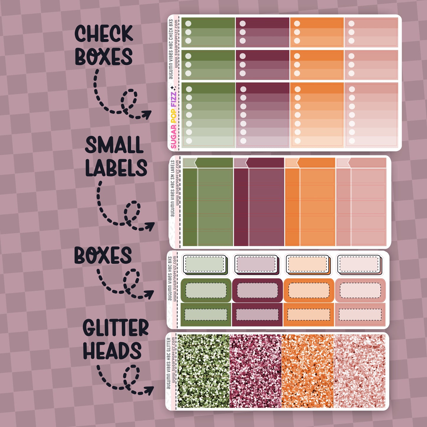 Autumn Vibes Hobonichi Cousin Weekly Kit Add-ons