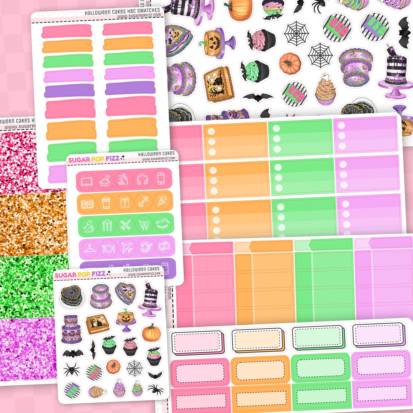 Halloween Cakes Hobonichi Cousin Weekly Kit Add-ons