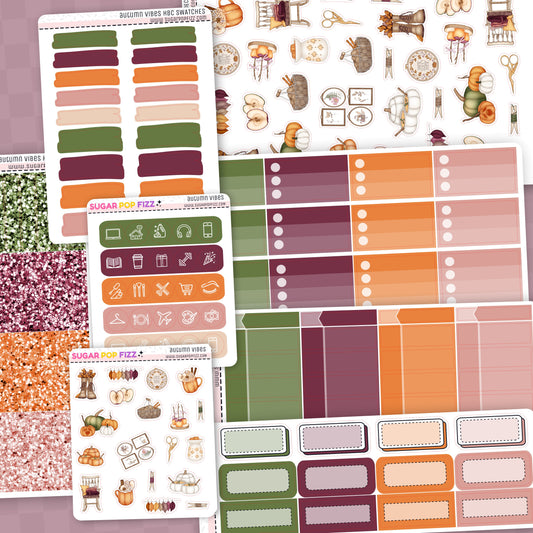 Autumn Vibes Hobonichi Cousin Weekly Kit Add-ons