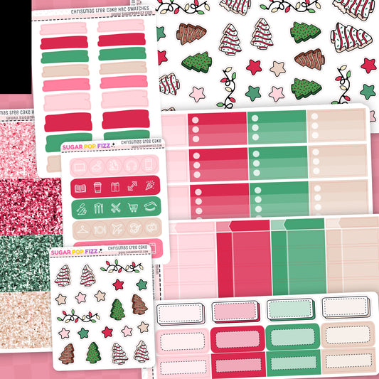 Christmas Tree Cake Hobonichi Cousin Weekly Kit Add-ons