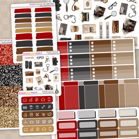 Mystery Thriller Hobonichi Cousin Weekly Kit Add-ons