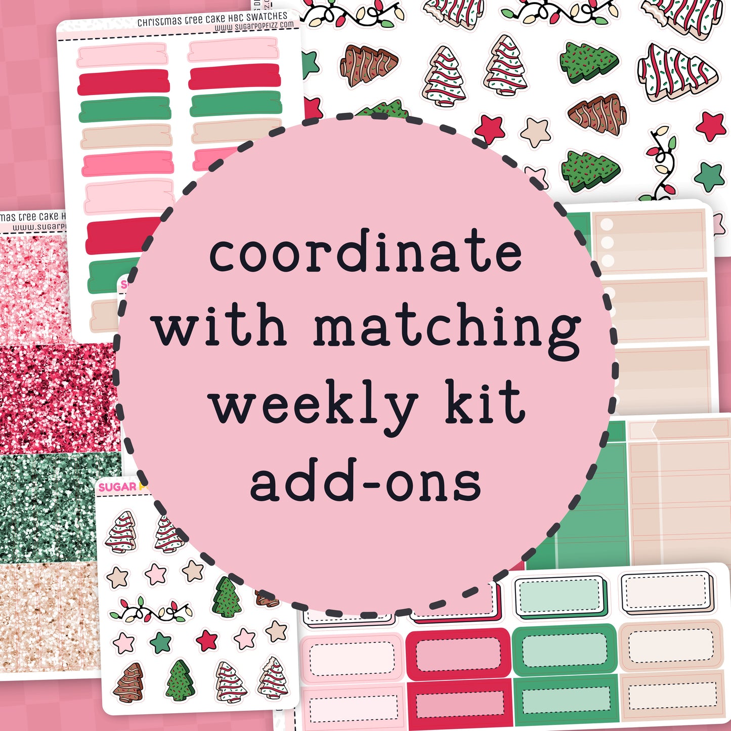 Christmas Tree Cake Hobonichi Cousin Weekly Kit