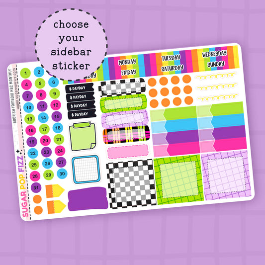 Bookish Rainbow Hobonichi Cousin Monthly