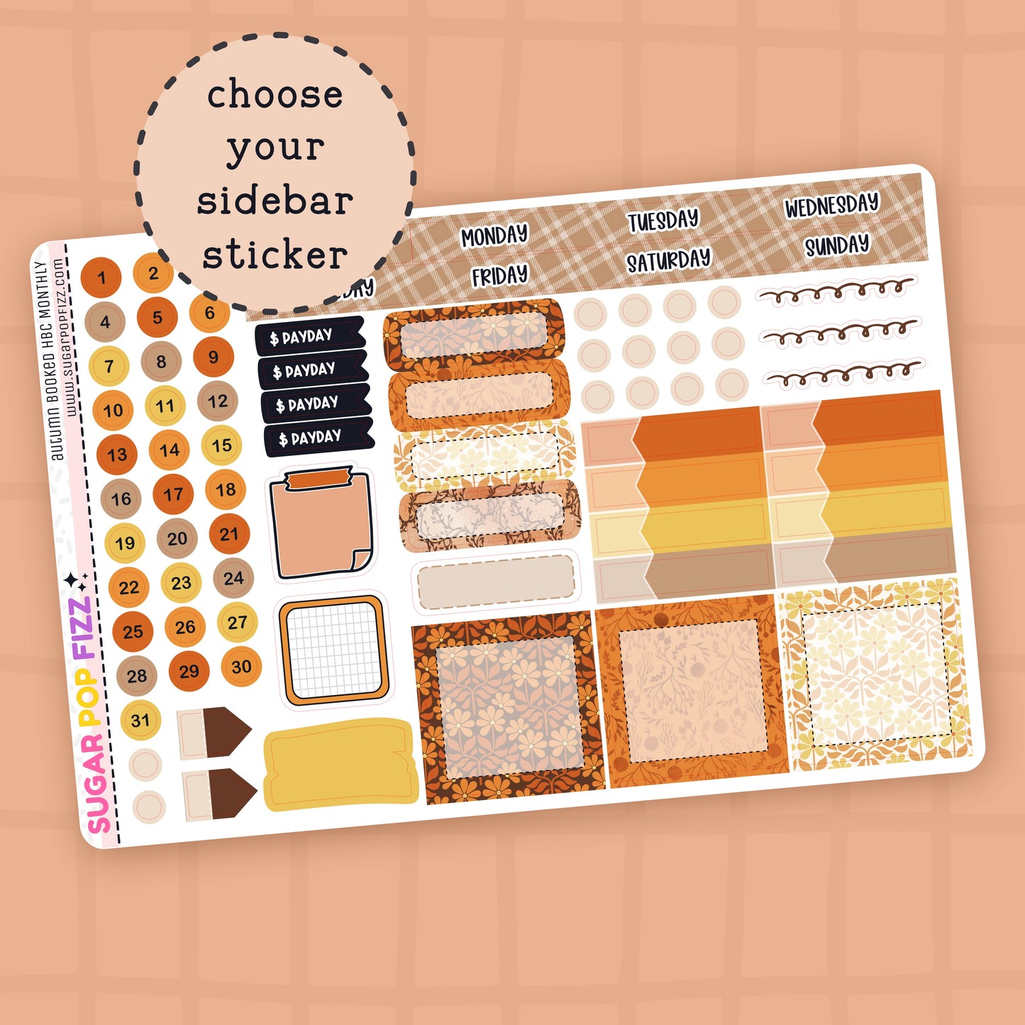 Autumn Booked Hobonichi Cousin Monthly