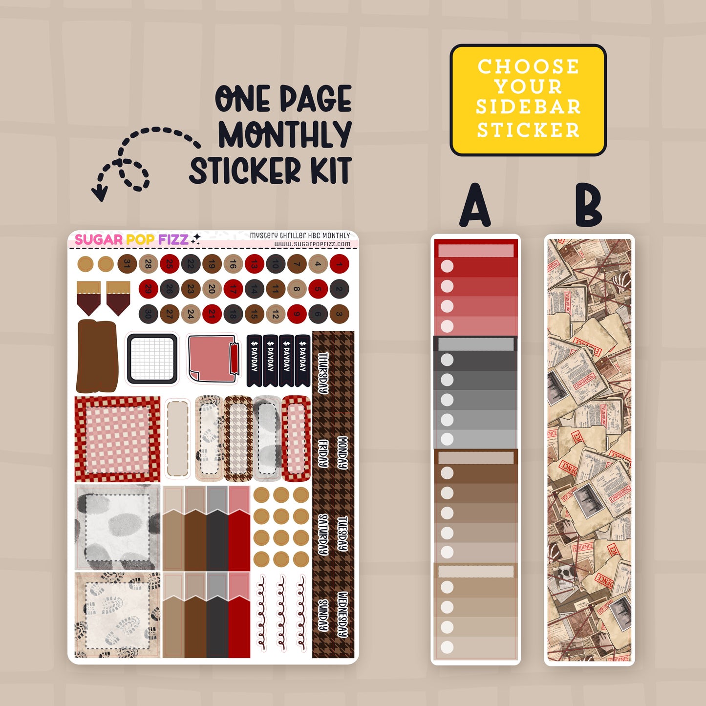 Mystery Thriller Hobonichi Cousin Monthly