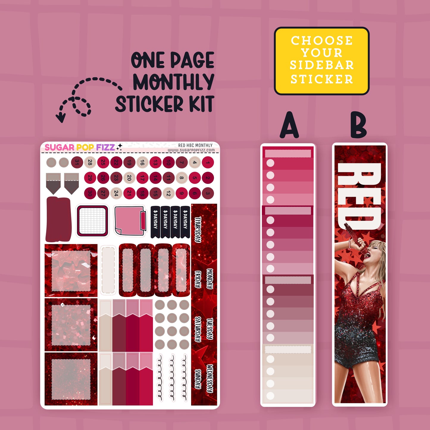 RED Hobonichi Cousin Monthly