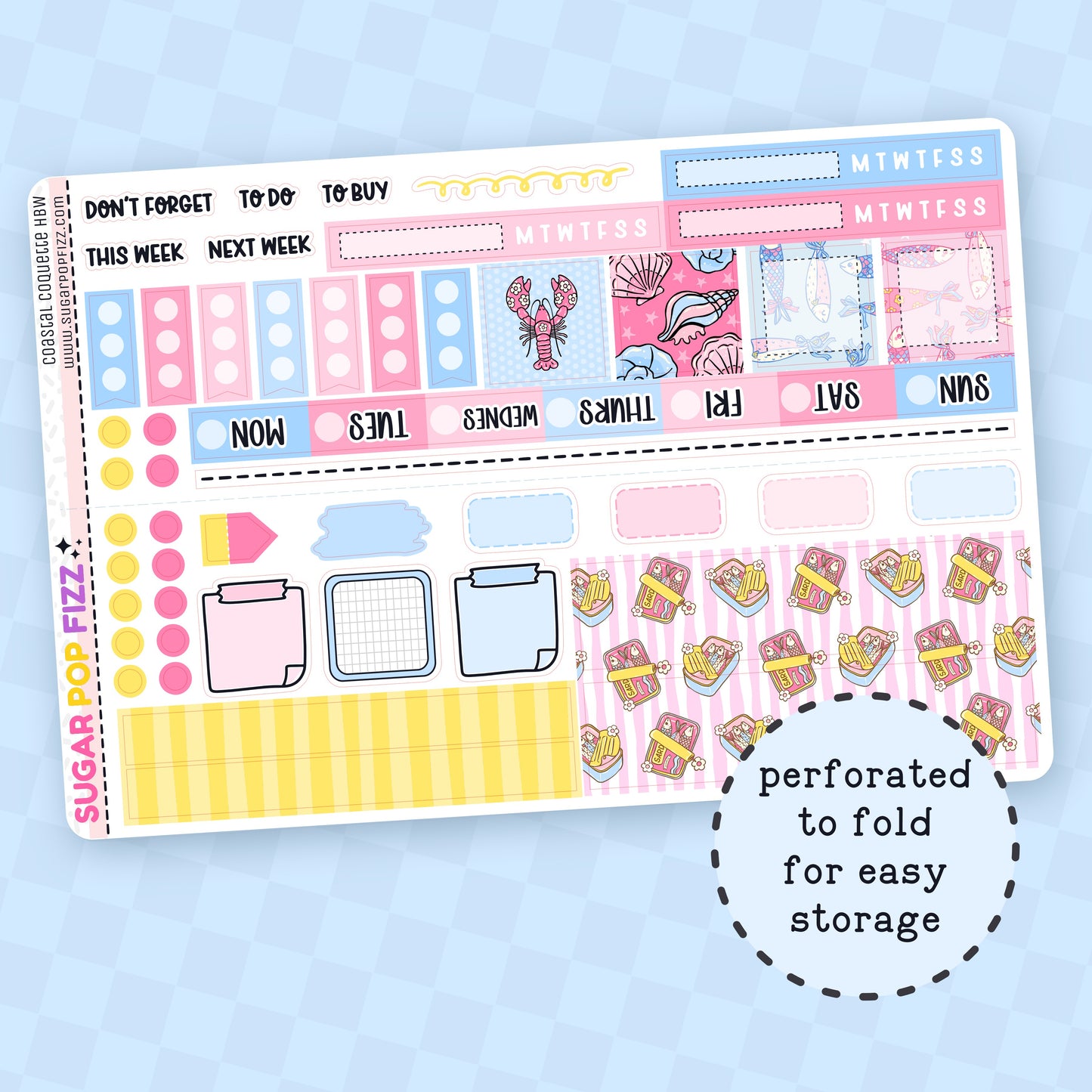 Coastal Coquette Hobonichi Weeks Weekly Kit
