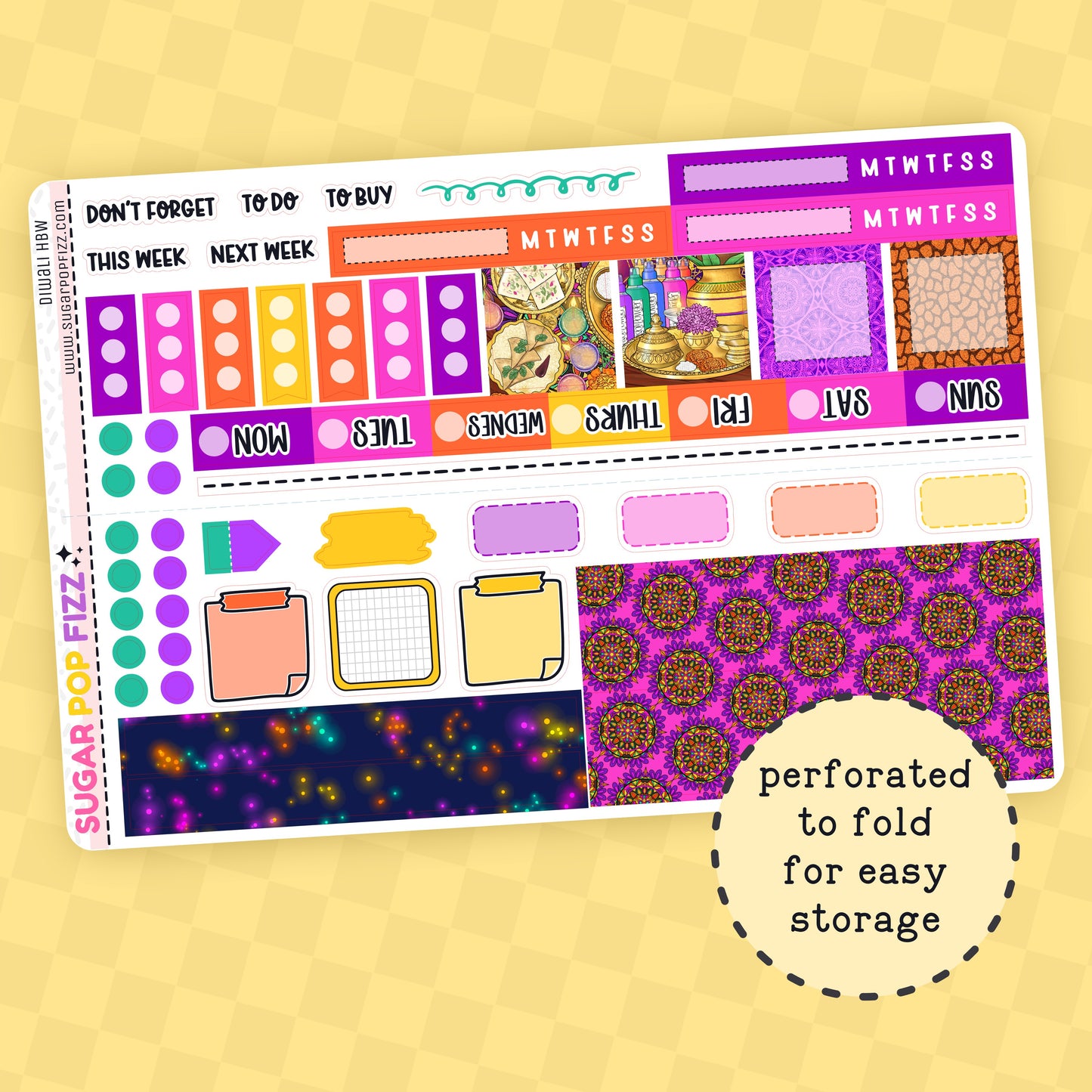 Diwali Hobonichi Weeks Weekly Kit