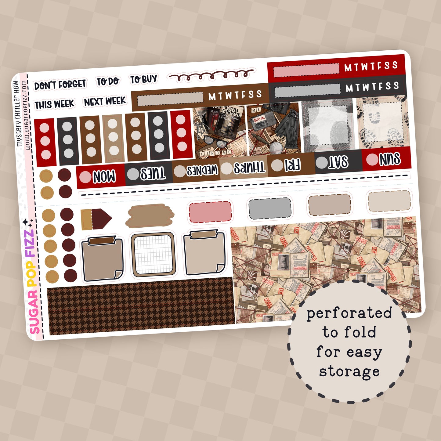 Mystery Thriller Hobonichi Weeks Weekly Kit