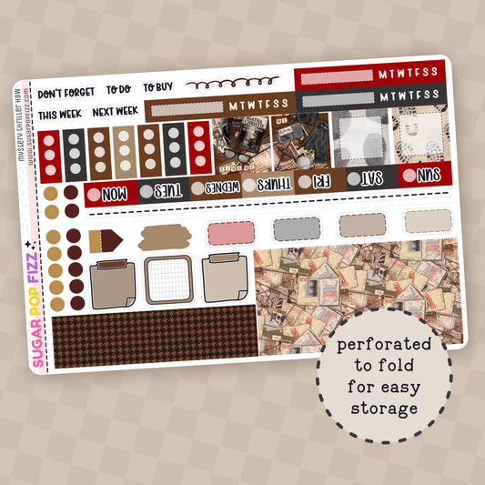 Mystery Thriller Hobonichi Weeks Weekly Kit
