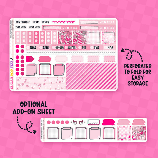 Pink Peppermint Hobonichi Weeks Weekly Kit