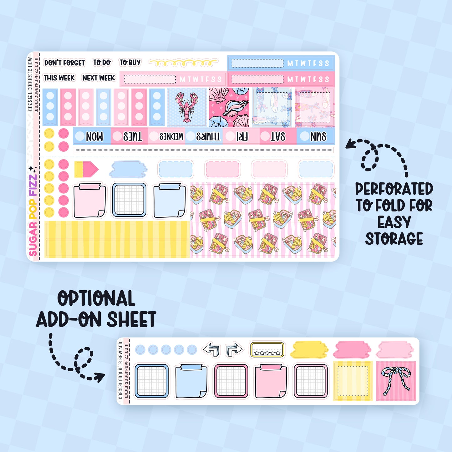 Coastal Coquette Hobonichi Weeks Weekly Kit