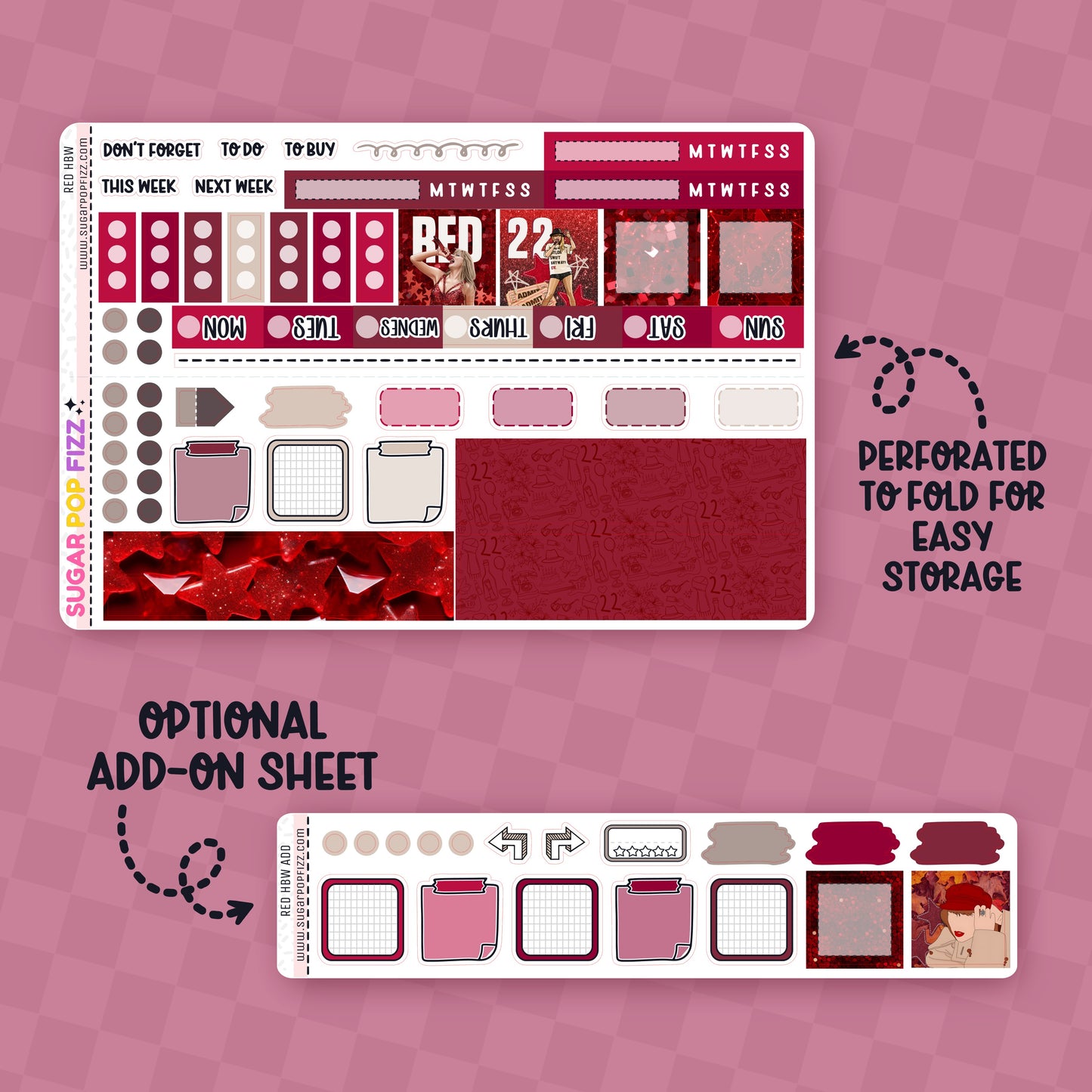 RED Hobonichi Weeks Weekly Kit