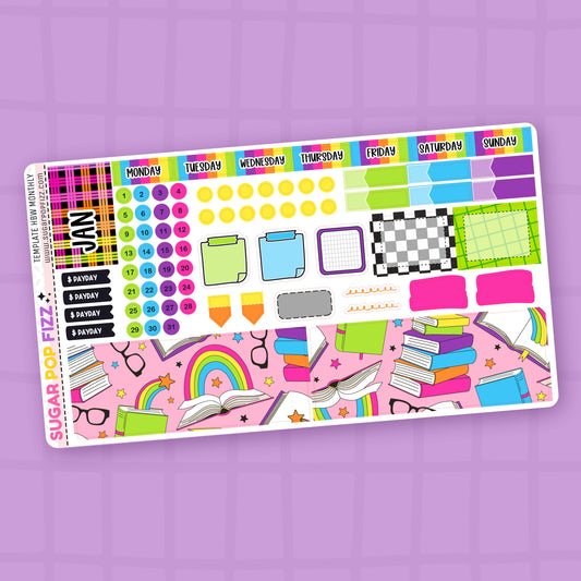 Bookish Rainbow Hobonichi Weeks Monthly