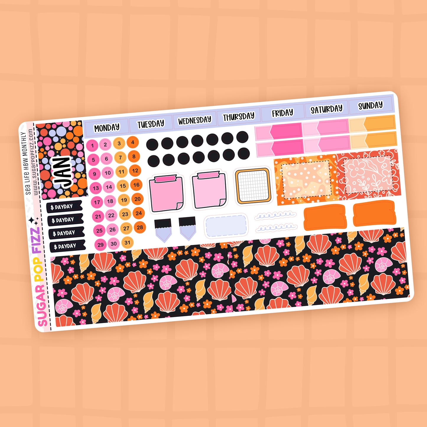 Sea Life Hobonichi Weeks Monthly