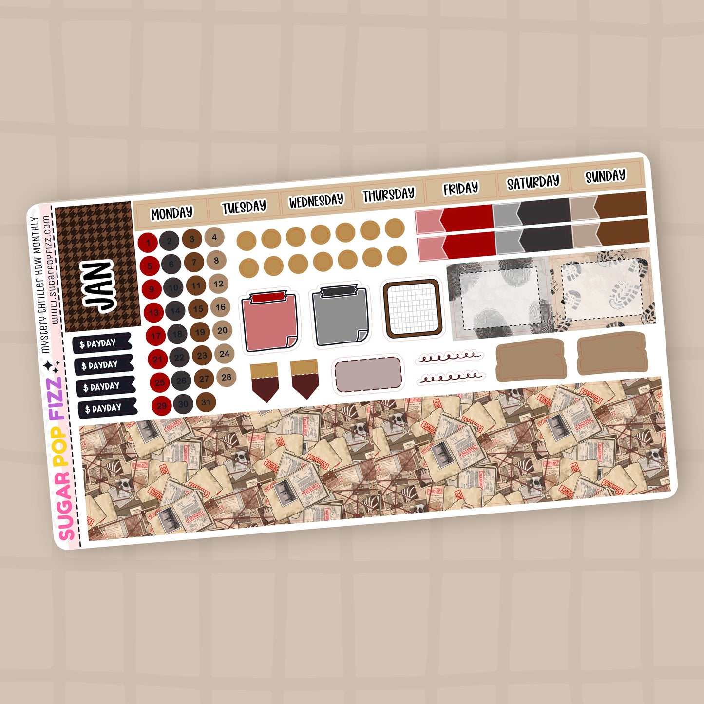 Mystery Thriller Hobonichi Weeks Monthly