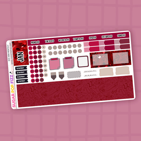 RED Hobonichi Weeks Monthly