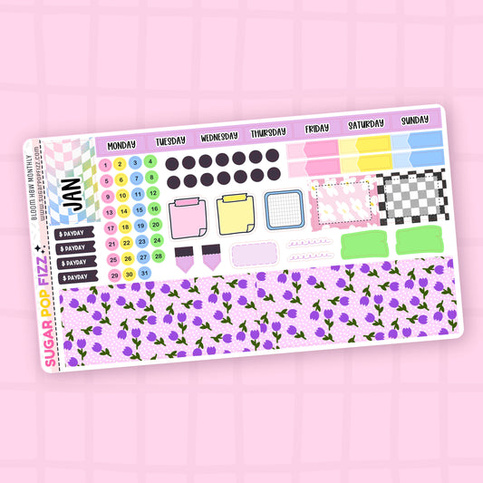 Bloom Hobonichi Weeks Monthly