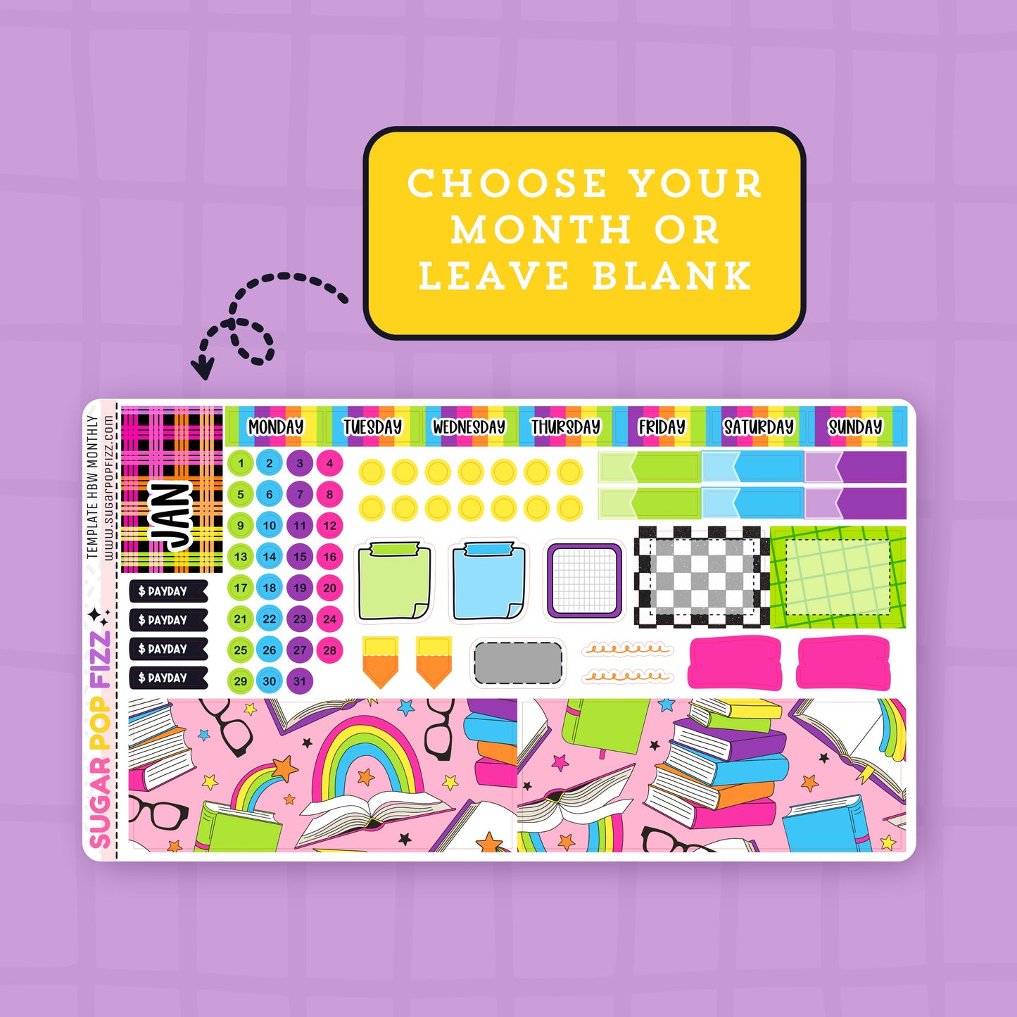 Bookish Rainbow Hobonichi Weeks Monthly