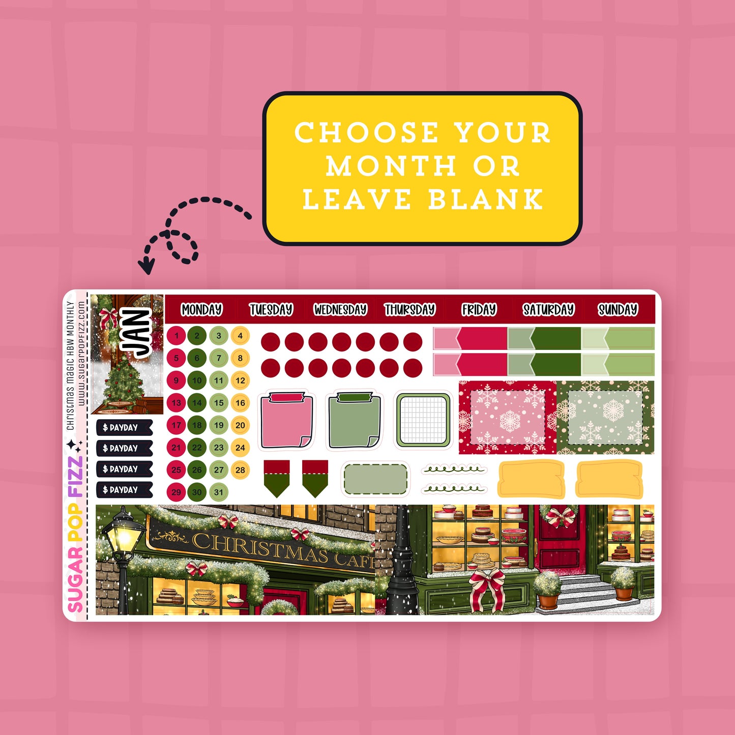 Christmas Magic Hobonichi Weeks Monthly