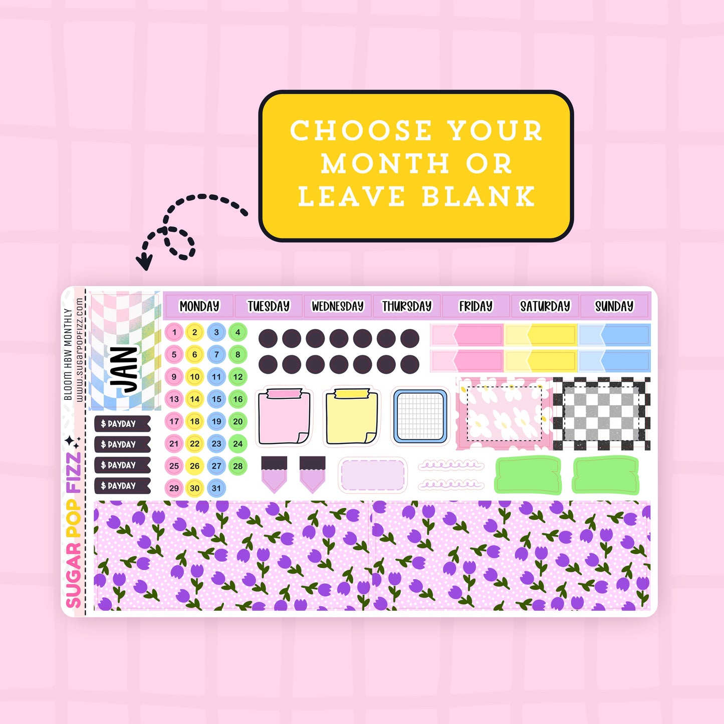 Bloom Hobonichi Weeks Monthly