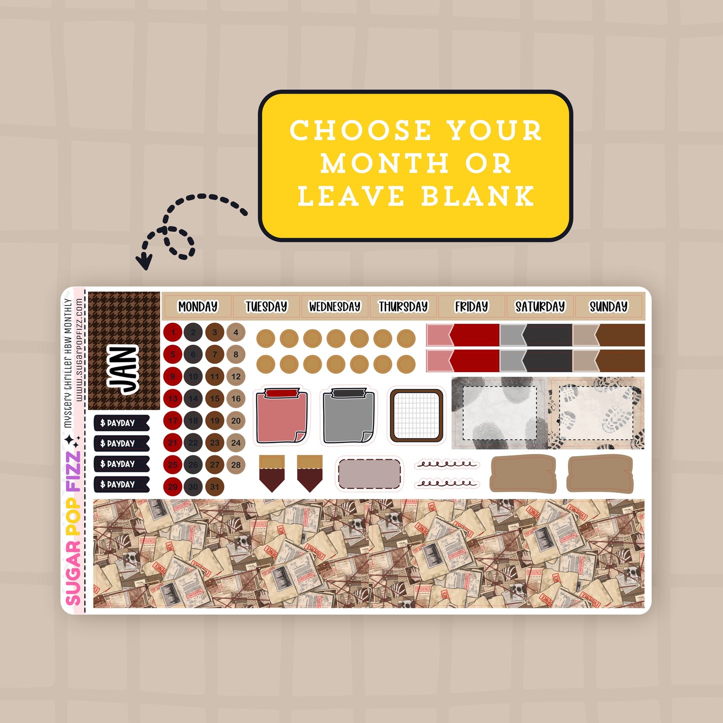 Mystery Thriller Hobonichi Weeks Monthly