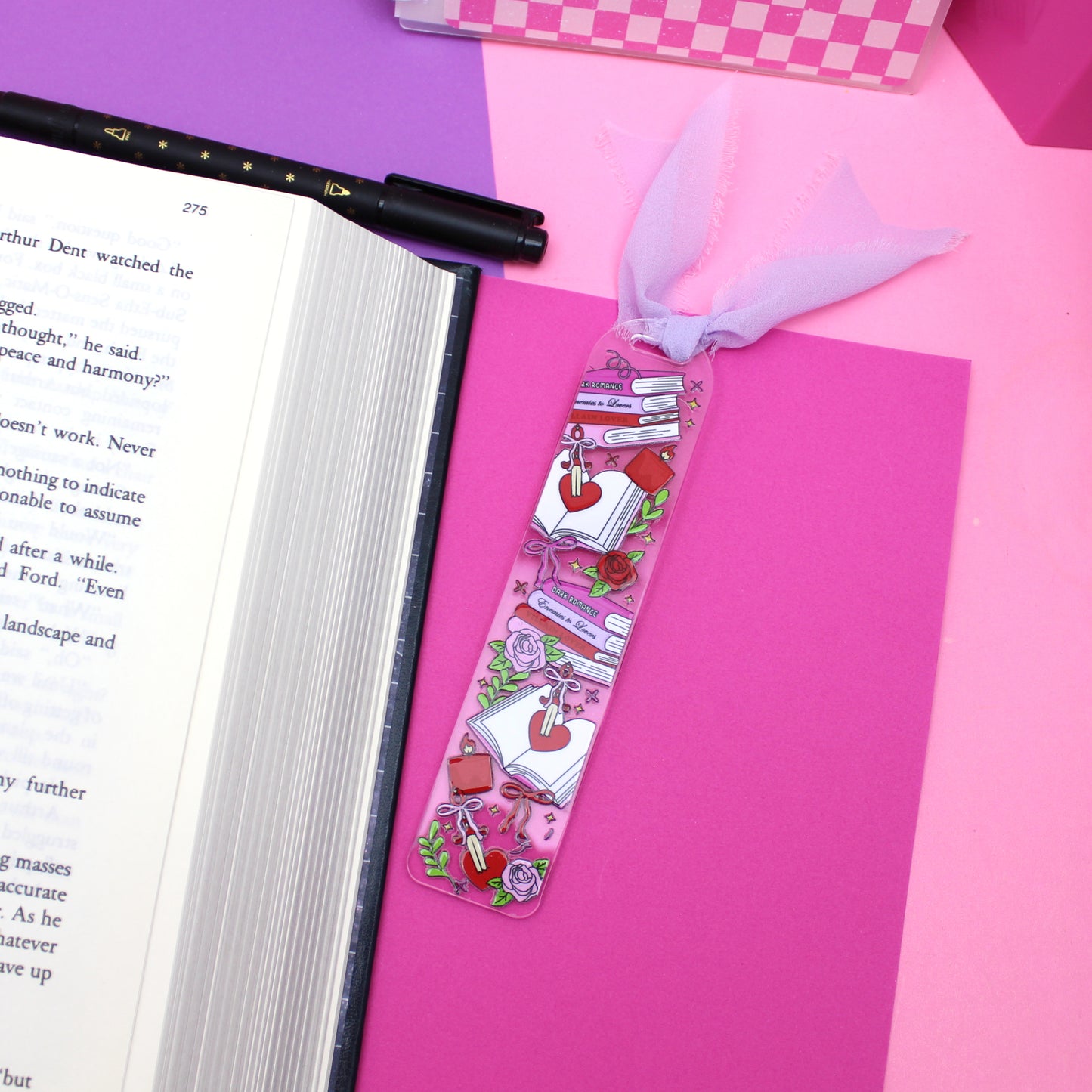 Romance Reader - Acrylic Bookmark