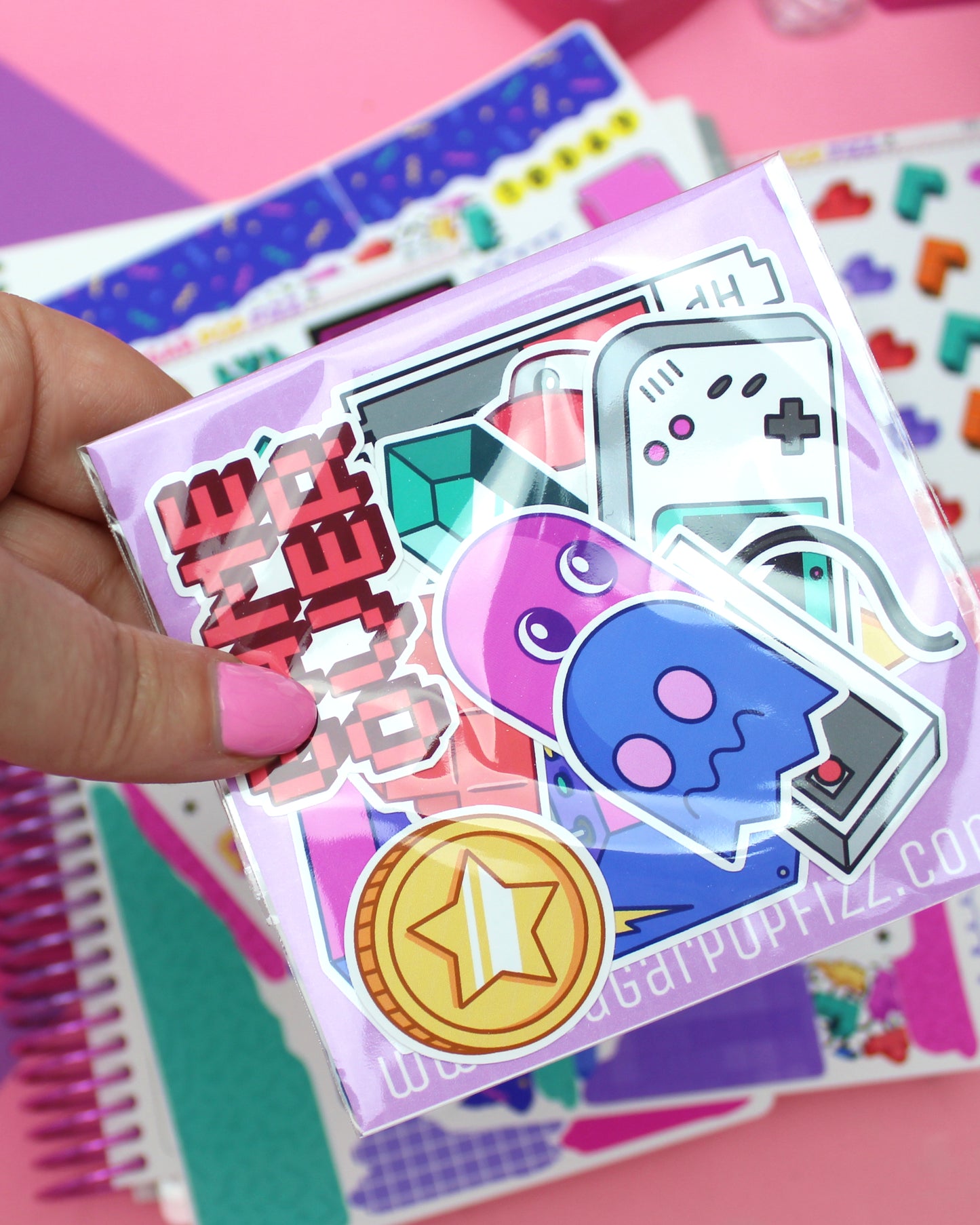 Retro Gamer Die Cut Sticker PACK - DCP108