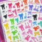 Black Bows Deco Stickers - DBT111