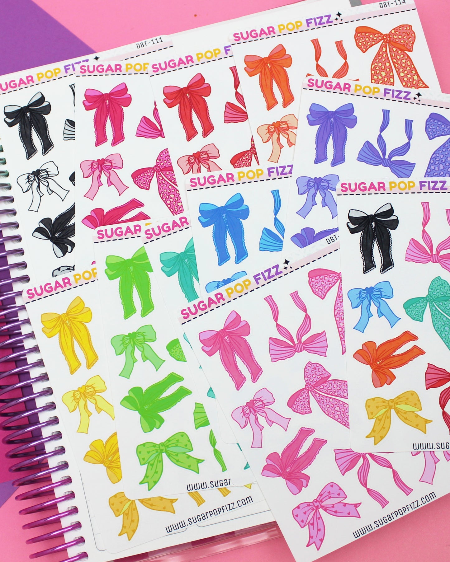 Black Bows Deco Stickers - DBT111