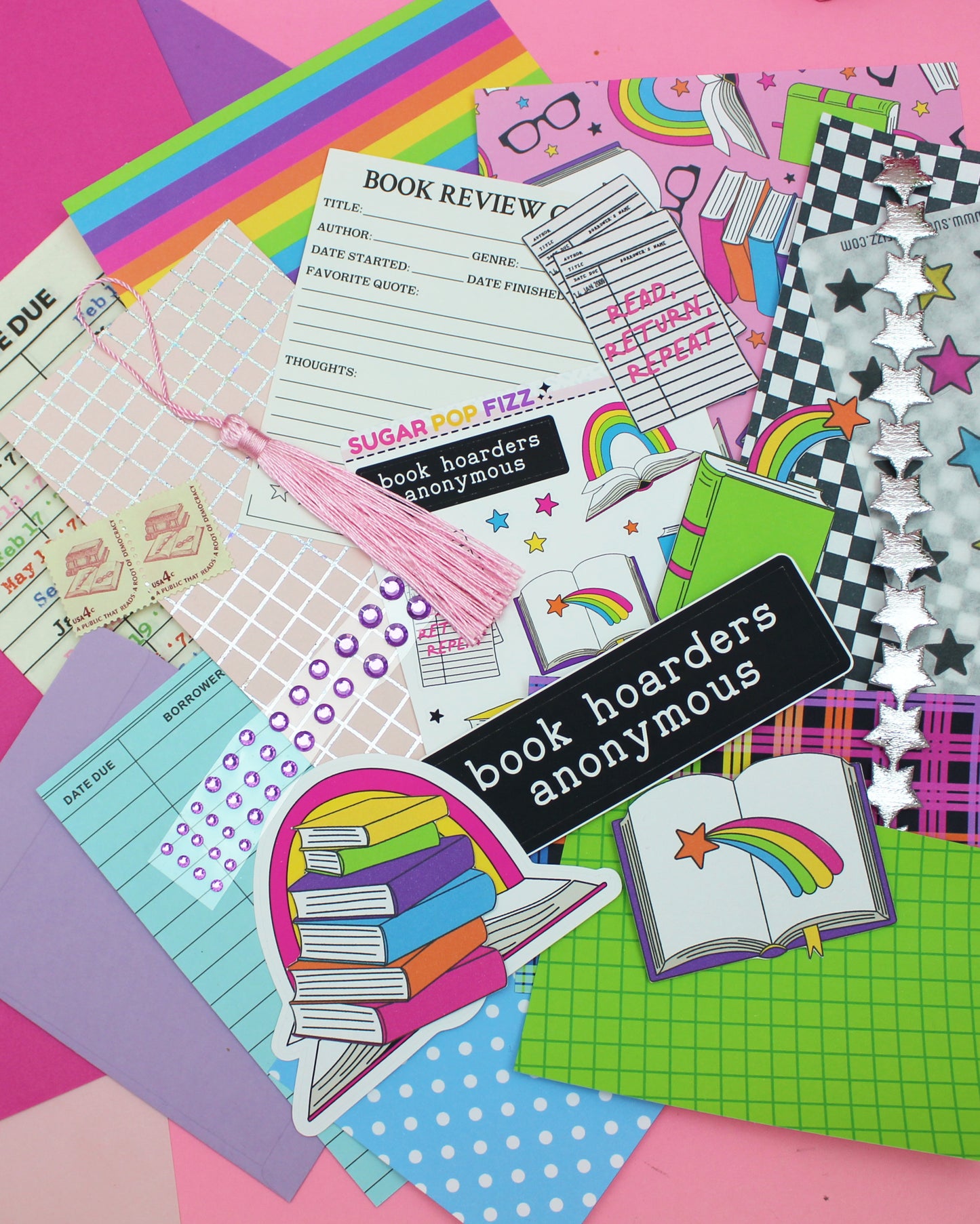 Rainbow Bookish Scrap Pack (3 sizes)