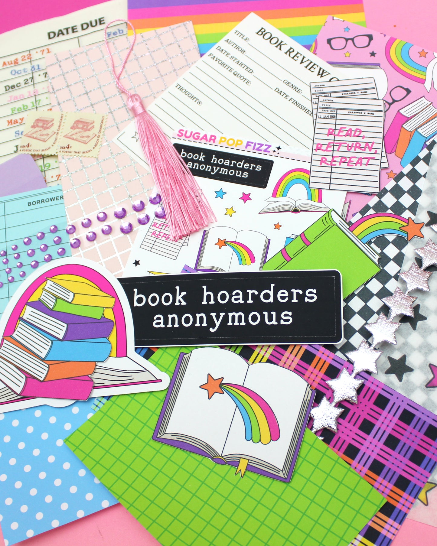 Rainbow Bookish Scrap Pack (3 sizes)