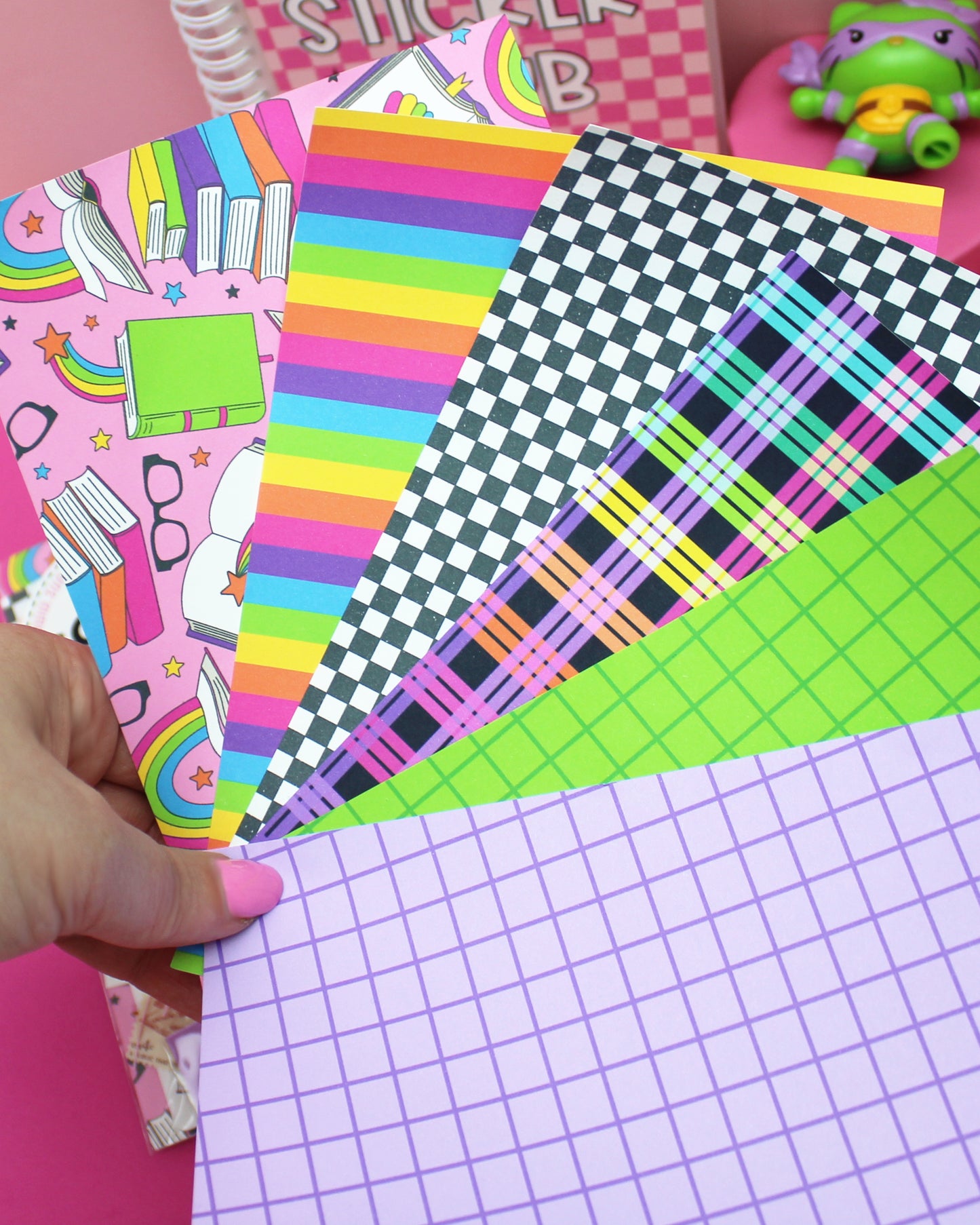Bookish Rainbow Paper Pack - choose your paper - PPK101