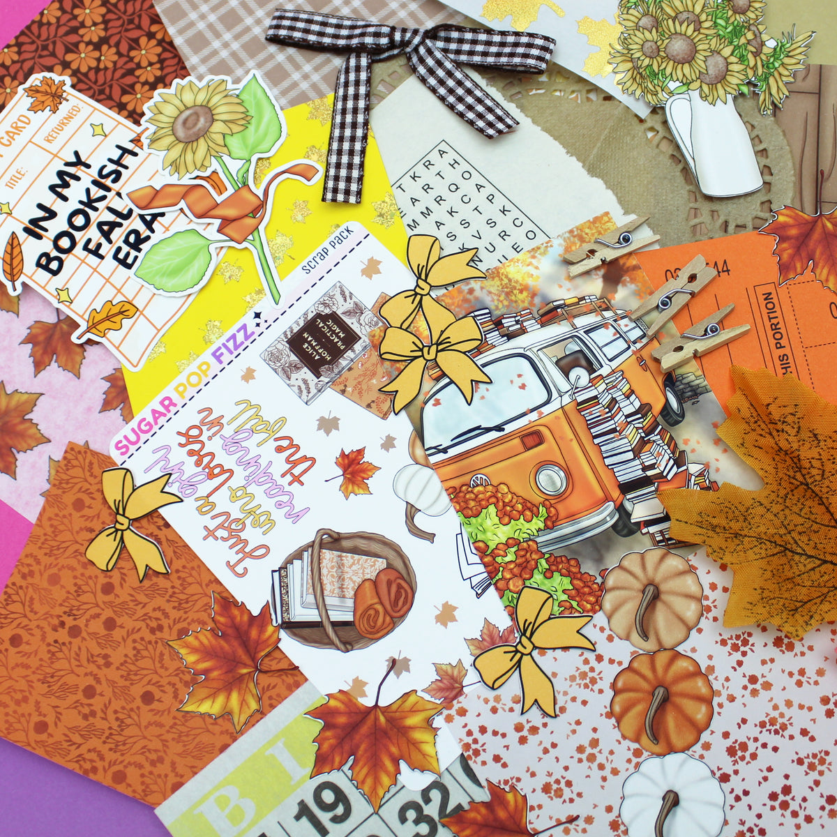 Autumn Booked Scrap Pack (3 sizes)