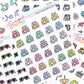 Sun Lotion Doodle Stickers - D138