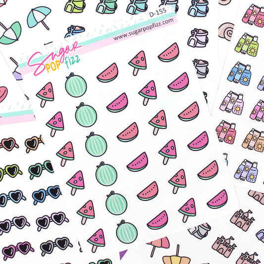 Watermelon Doodle Stickers - D155