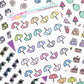 Beach Umbrella Doodle Stickers - D551